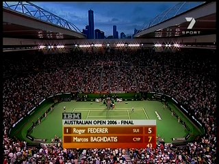 Federer vs Baghdatis Australian Open Final 2006 Channel 7 Set 2