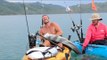 Boaters Struggle to Control Huge Fish After Catch