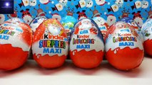 10 Kinder Surprise Giant Maxi Surprise Eggs Unwrapping
