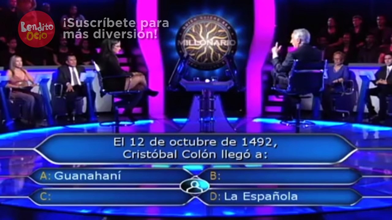 La Más ¿Bruta? de Quién Quiere Ser Millonario en el 2016 ¡Pregunta difícil!