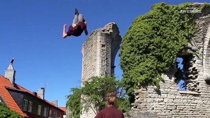 Incredible Teeterboard Tricks & Flips!