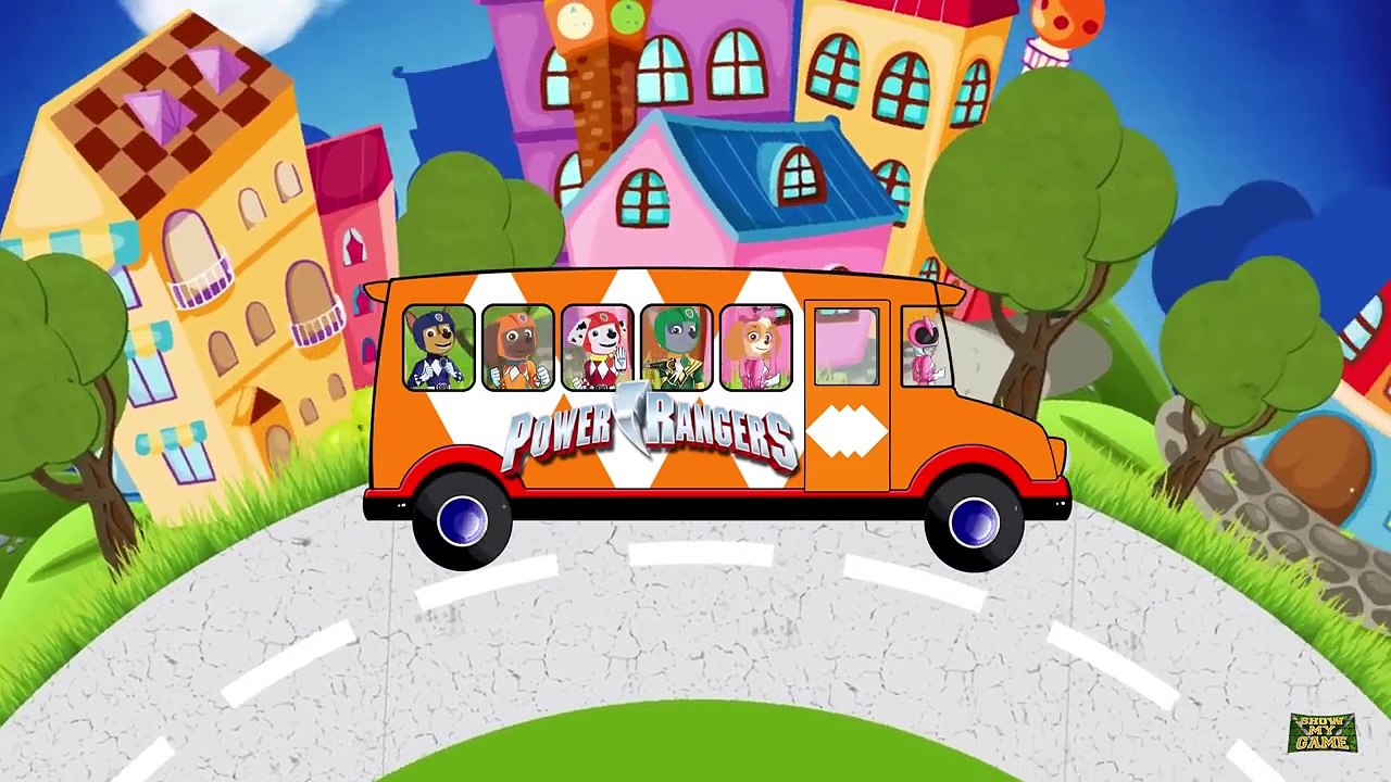 Paw Patrol Transforms Into Power Rangers Superheroes - Finger Family Nursery Rhymes Songs for Kids