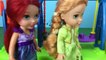 Frozen Elsa Toddler Turns Into a Baby! With Frozen Anna, Little Mermaid Ariel, Plus more!