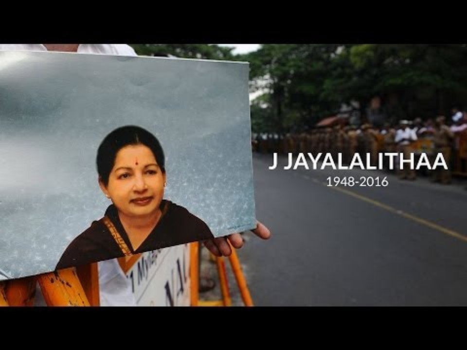 Tamil Nadu Chief Minister Jayalalithaa passes a...