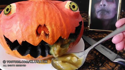 HALLOWEEN PUMPKIN FOR DINNER! Kluna Tik Dinner #89 _ ASMR eating sounds no talk-oY4GxADTm0U