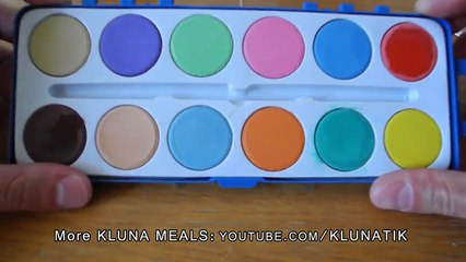 Eating paint and brushes!! Kluna Tik Dinner #29 _ ASMR eating sounds no talk Bob Ross-orZvoPflJOY