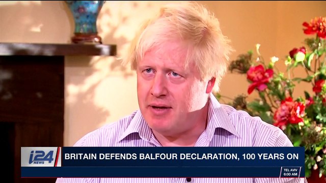 i24NEWS DESK | Britain defends Balfour declaration, 100 yeats on | Monday, October 30th 2017