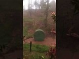Water Tank Floats Away After Damaging Storm