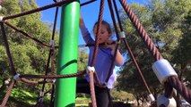 Learn English Playground! Web Climbing Shapes with Sign Post Kids!
