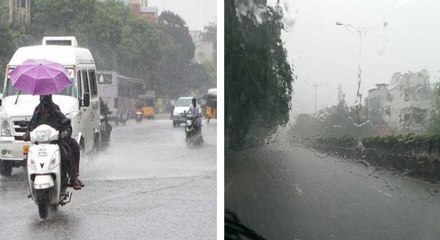 சென்னையில் அதிகாலை முதல் அடித்து ஆடும் மழை...