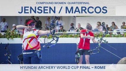 Tanja Jensen v Andrea Marcos – Compound Women’s Quarterfinal | Rome 2017