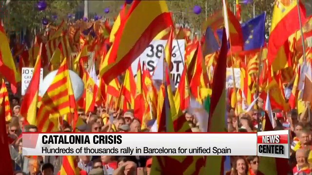 Hundreds of thousands rally for unified Spain