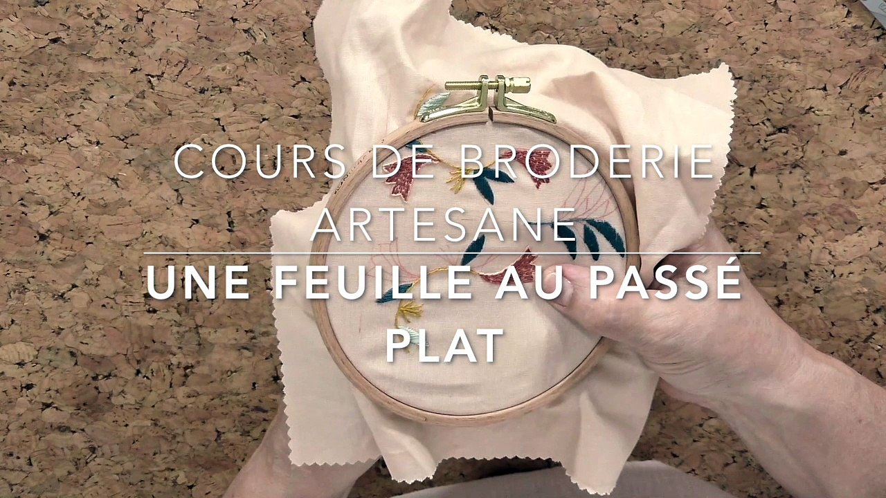 Cours de broderie avec Artesane : le passé plat