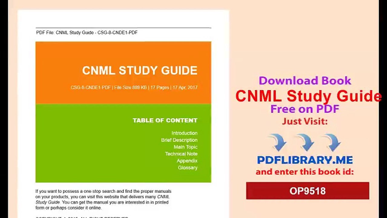 CNML Study Guide