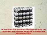 50 Christbaumkugeln ø5cm aus robustem Kunststoff von Inge Glas  SilverMix bruchfest