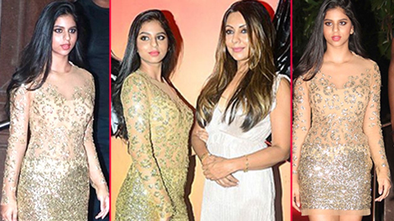 Shahrukh's Daughter Suhana Khan Looks Hot And Poses For Media At Gauri Khan's Halloween Party