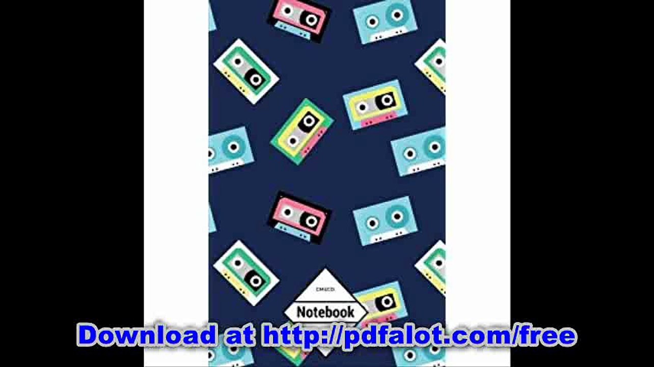 GM&Co Notebook Journal Dot-Grid, Lined, Graph, 120 pages 5.5'x8.5' Retro 80's Music Cassette Mixtape
