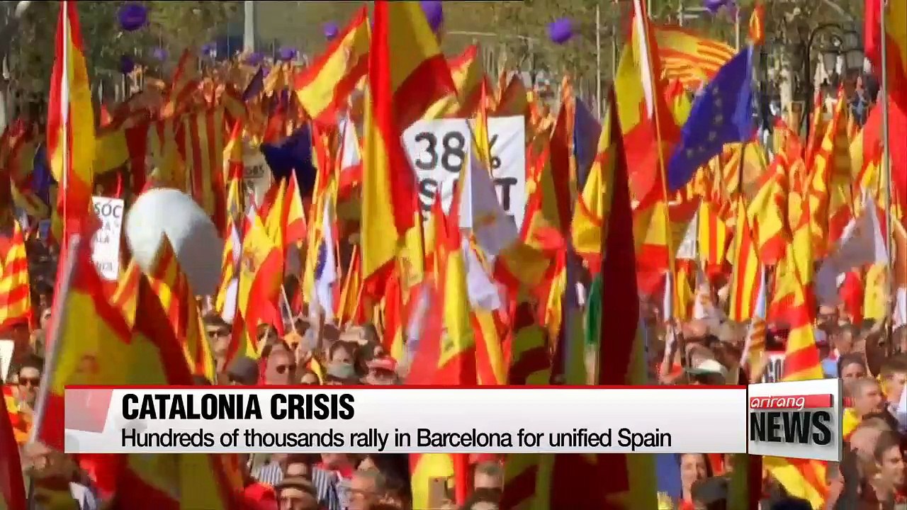 Hundreds of thousands rally for unified Spain