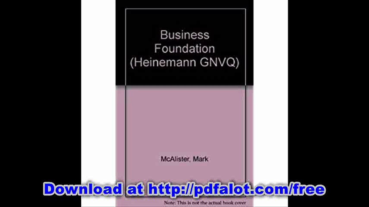 GNVQ Business Foundation (Heinemann GNVQ)