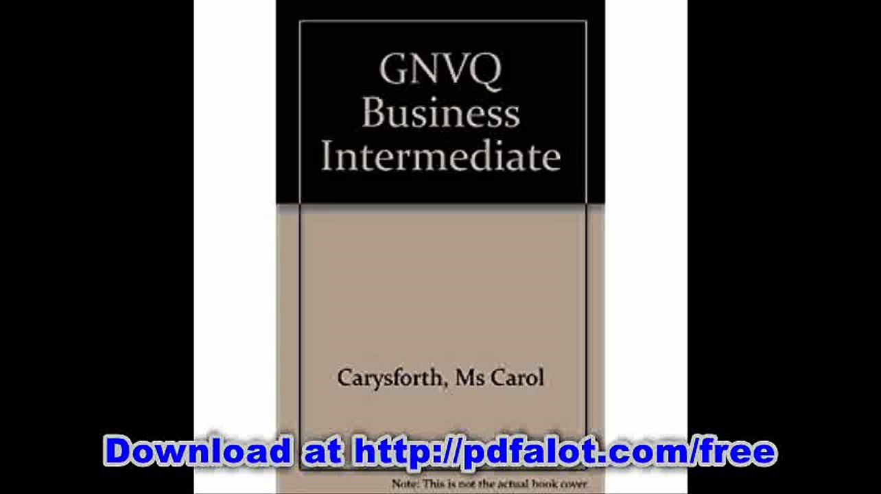 GNVQ Business Intermediate Special Student Edition