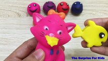 Learn Colors Play Doh Smiley Face Peppa Pig Ice Cream Spiderman Molds Surprise Toys Creative Kids-oExrnmn5soY