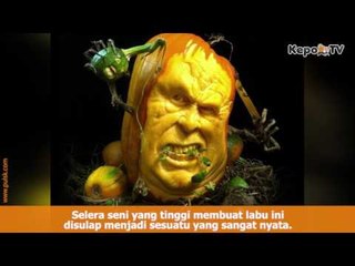 Mahakarya Seni Yang Sangat Menakjubkan Ini Ternyata Terbuat Dari Buah Labu