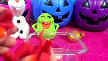 Cutting Open SQUISHY Toys GhostBusters SLIMER Frozen Olaf Squishy STRESS BALLS splat balls T Rex FUN