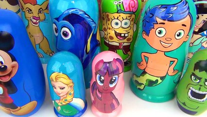 LOTS OF NESTING DOLLS! PJ Masks, Paw Patrol, Bubble Guppies, Finding Dory, Mickey, Frozen / TUYC