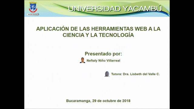 Aplicación de las herramientas web a la ciencia y tecnología
