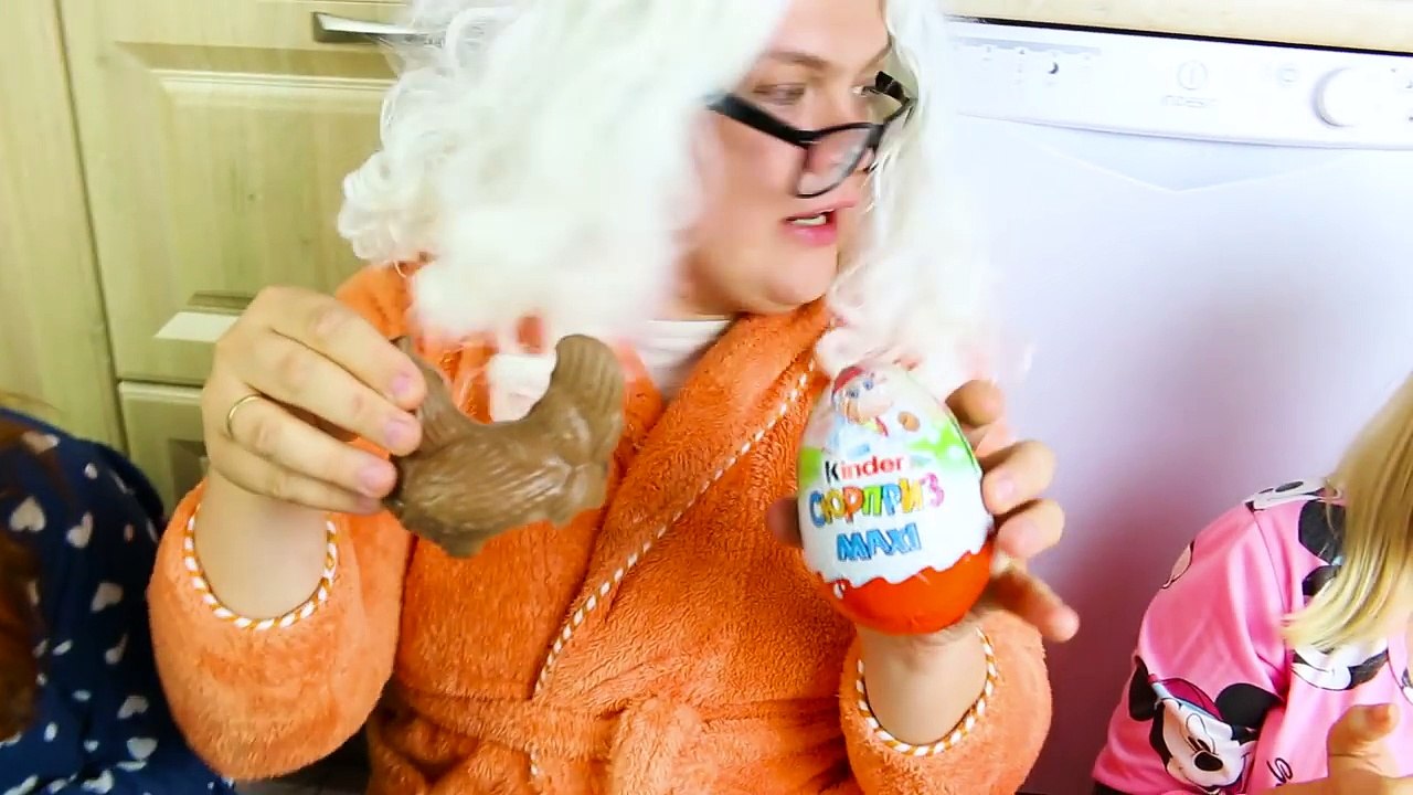 Gummy vs Real Chocolate Bunny Easter Candy Challenge Victoria Annabelle Granny Freak Family World-OHRcLbs8Jx8