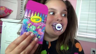 Bad Baby Sitter Minnie vs Victoria Prank Annabelle Eats Crayons Toy Freaks-UN-vUgllesM