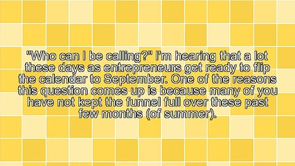 A Major Reason for Failure