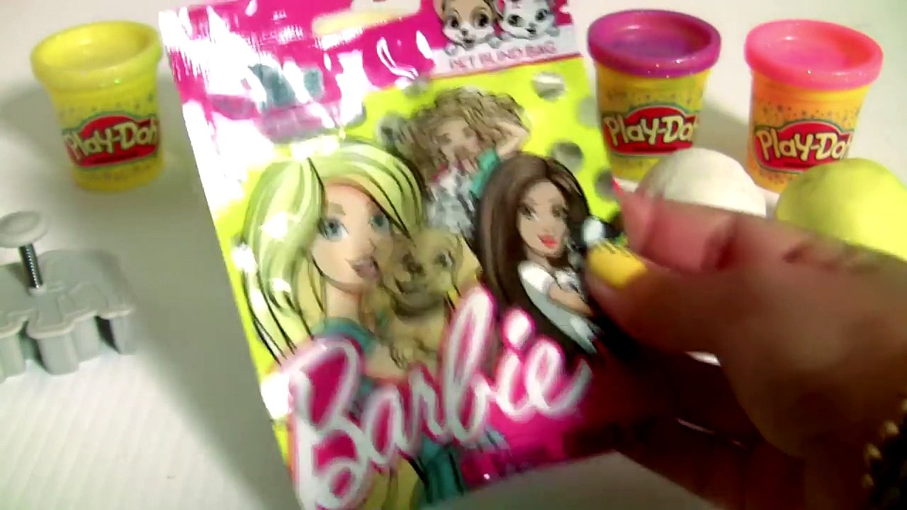 Sparkling Play Doh Surprise Shimmer and shine Barbie using PlayDoh