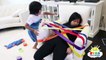 Learn Colors with sticky tape prank! Pretend play Bad Baby Are You Sleeping Nursery Rhymes-Itgq7ZfypUQ