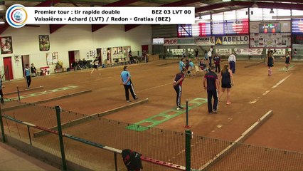 Premier tour, tir rapide double, Club Elite Féminin, J3, Béziers contre Le Vernet, octobre 2017