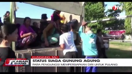 Status Gunung Agung Turun, Pengungsi Bersiap Pulang ke Rumah