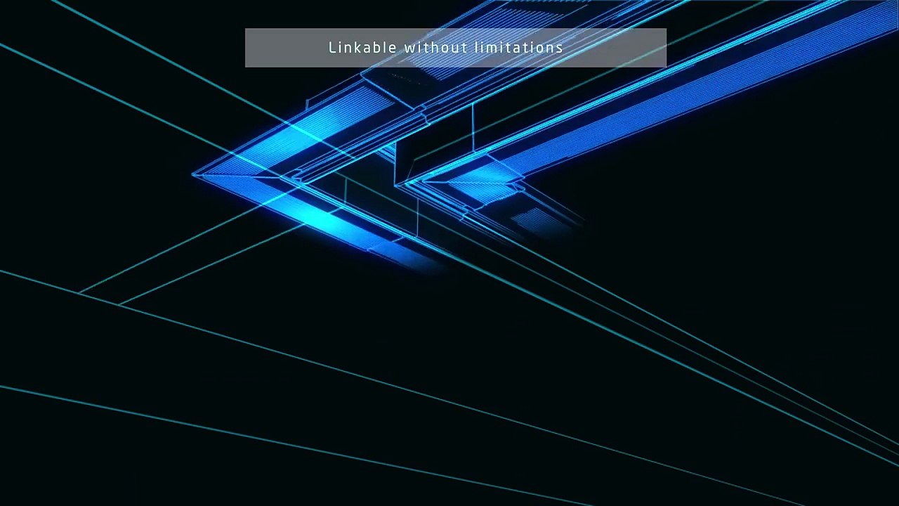 The black line LED lighting system