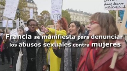 Download Video: Francia se manifiesta para denunciar los abusos sexuales contra mujeres