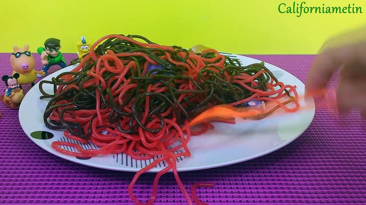 Spaghetti Surprise Peppa Pig Snow White SpongeBob Mickey Mouse Shopkins Ben 10