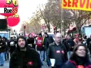 Manif pour les régimes spéciaux des retraites
