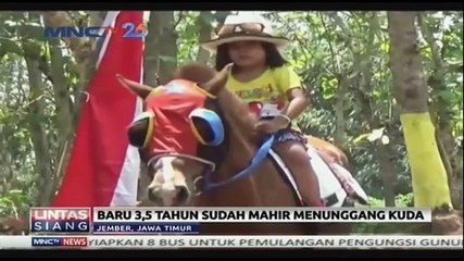 Balita 3,5 Tahun Penunggang Kuda