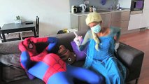 Elsa Eats Bug! Spiderman vs Cockroach PRANK! w/ Joker Fun Superhero Movie