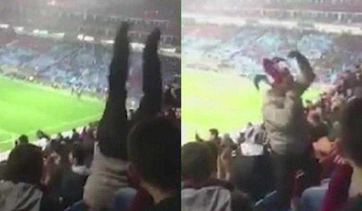 Sosyal medya Trabzonlu taraftarın gol sevincini konuşuyor