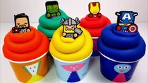 Play Doh Superhero Ice Cream Cup Scoops Surprise Learn Colors For Kids Finger Family Nursery Rhymes