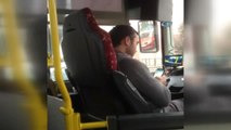 Halk Otobüs Şoförü Tehlikeye Böyle Davetiye Çıkardı
