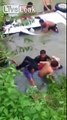 Pulling Stiff Bodies Out Of Sunken Car.