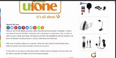 Ufone 3G/4G Internet Packages 2017 - Daily, Weekly, Monthly