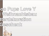 Yorkipoo Pups Love You Dad Weihnachtsbaum Flitterdekoration Geschenk