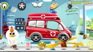 Cartoon Dream Cars Fory Car service - Fire Truck, Ambulance, Bulldozer Games for kids cars