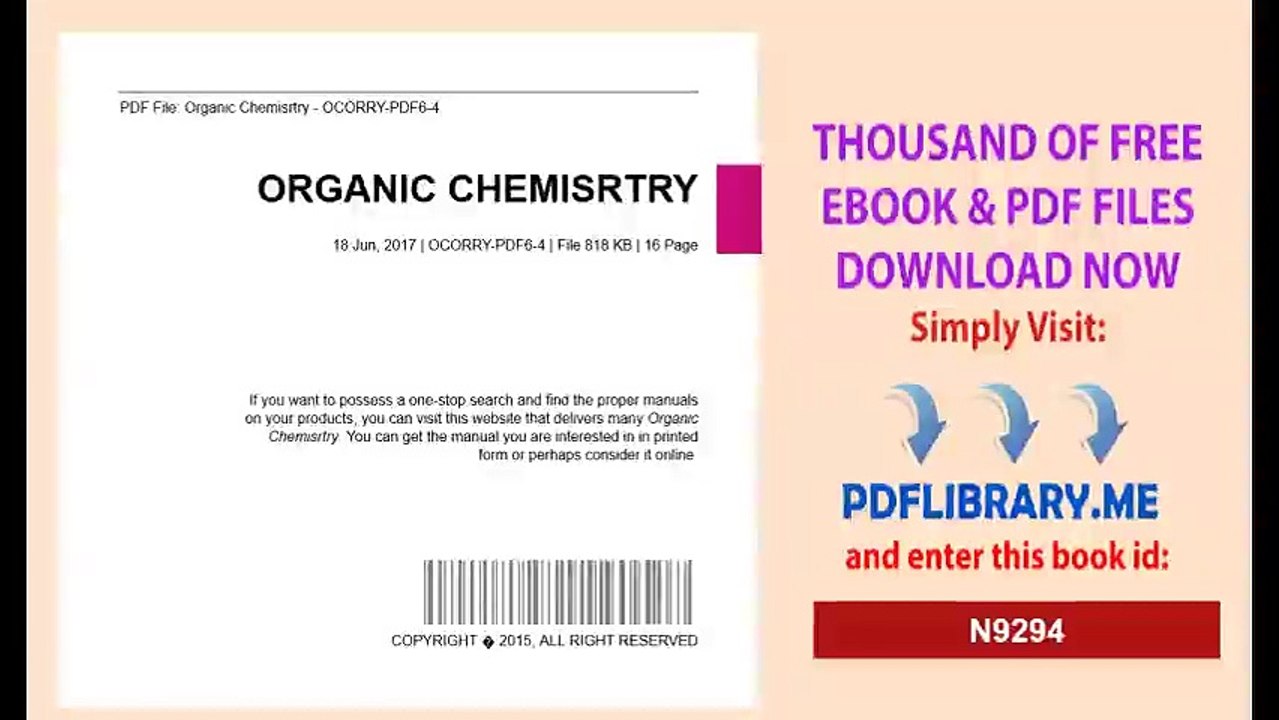 Organic Chemisrtry